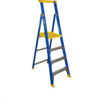 aluminium folding fibreglass platform ladder
