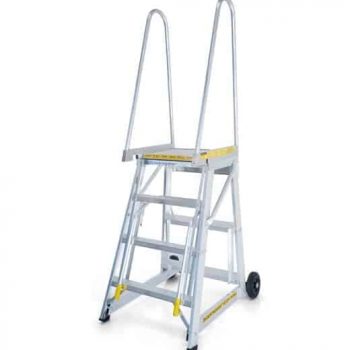 stockmaster stepthru warehouse ladder platform
