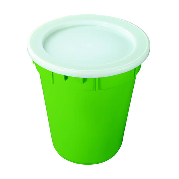 green nally plastic circular bin bucket