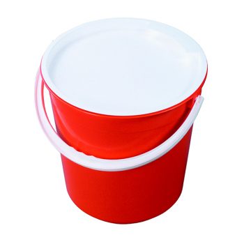 red nally plastic bucket